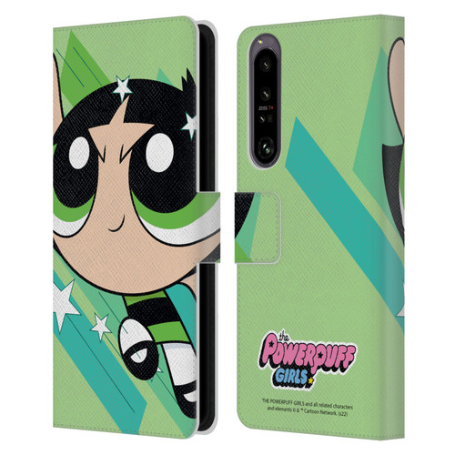 The Powerpuff Girls Graphics Buttercup Leather Book Wallet Case Cover For Sony Xperia 1 IV