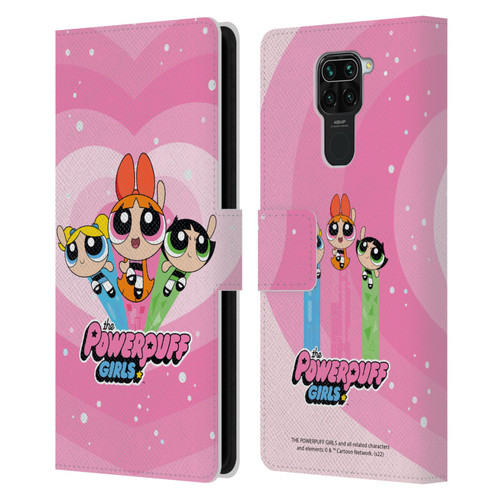 The Powerpuff Girls Graphics Group Leather Book Wallet Case Cover For Xiaomi Redmi Note 9 / Redmi 10X 4G