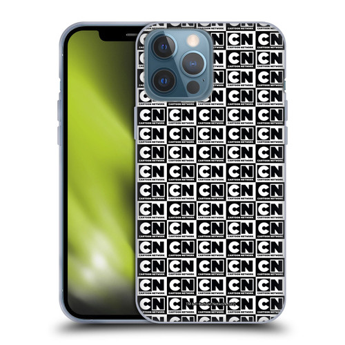 Cartoon Network Logo Pattern Soft Gel Case for Apple iPhone 13 Pro Max