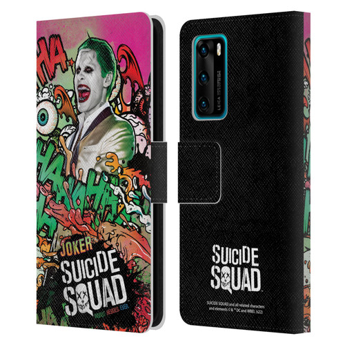 Suicide Squad 2016 Graphics Joker Poster Leather Book Wallet Case Cover For Huawei P40 5G