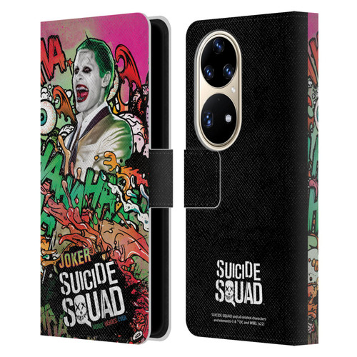 Suicide Squad 2016 Graphics Joker Poster Leather Book Wallet Case Cover For Huawei P50 Pro