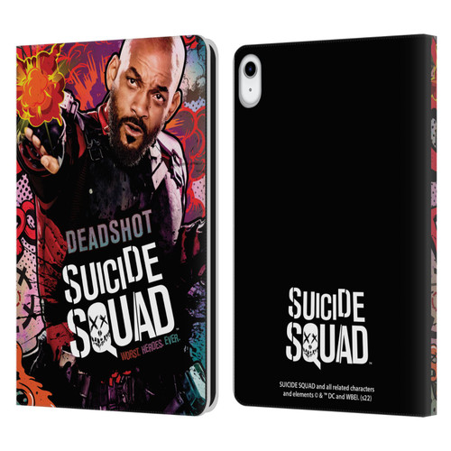Suicide Squad 2016 Graphics Deadshot Poster Leather Book Wallet Case Cover For Apple iPad 10.9 (2022)