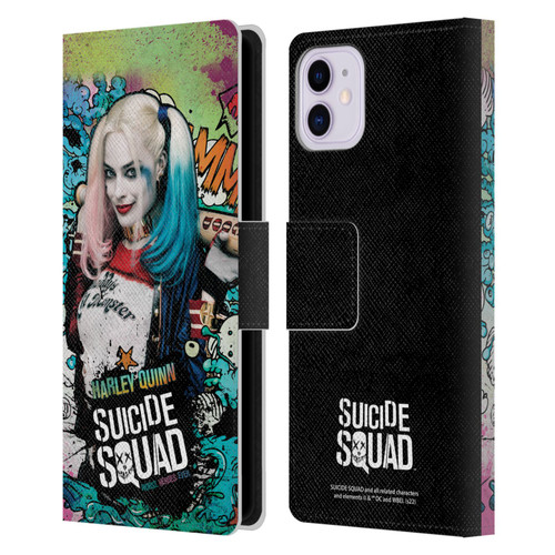 Suicide Squad 2016 Graphics Harley Quinn Poster Leather Book Wallet Case Cover For Apple iPhone 11