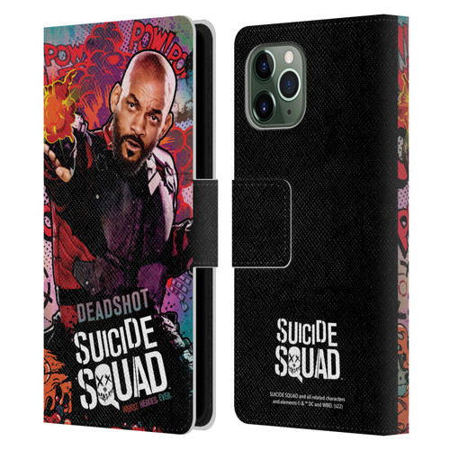 Suicide Squad 2016 Graphics Deadshot Poster Leather Book Wallet Case Cover For Apple iPhone 11 Pro