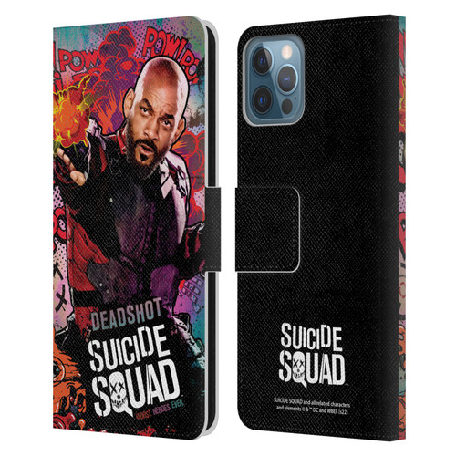 Suicide Squad 2016 Graphics Deadshot Poster Leather Book Wallet Case Cover For Apple iPhone 12 / iPhone 12 Pro