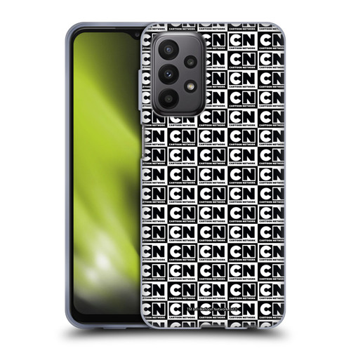 Cartoon Network Logo Pattern Soft Gel Case for Samsung Galaxy A23 / 5G (2022)