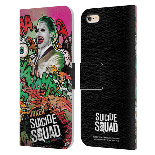 Suicide Squad 2016 Graphics Joker Poster Leather Book Wallet Case Cover For Apple iPhone 6 Plus / iPhone 6s Plus