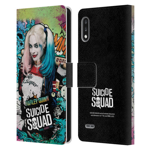 Suicide Squad 2016 Graphics Harley Quinn Poster Leather Book Wallet Case Cover For LG K22