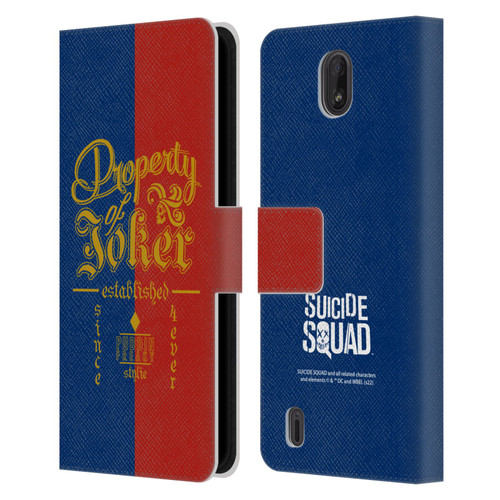 Suicide Squad 2016 Graphics Property Of Joker Leather Book Wallet Case Cover For Nokia C01 Plus/C1 2nd Edition