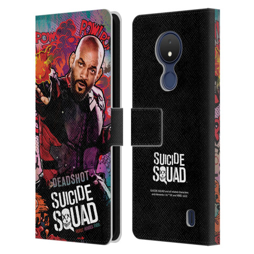 Suicide Squad 2016 Graphics Deadshot Poster Leather Book Wallet Case Cover For Nokia C21
