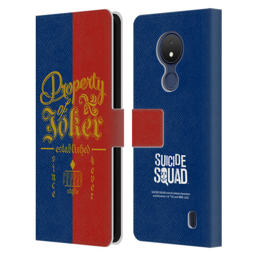 Suicide Squad 2016 Graphics Property Of Joker Leather Book Wallet Case Cover For Nokia C21