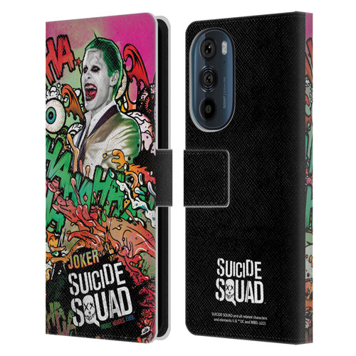 Suicide Squad 2016 Graphics Joker Poster Leather Book Wallet Case Cover For Motorola Edge 30