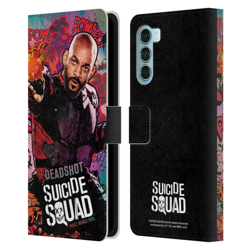 Suicide Squad 2016 Graphics Deadshot Poster Leather Book Wallet Case Cover For Motorola Edge S30 / Moto G200 5G