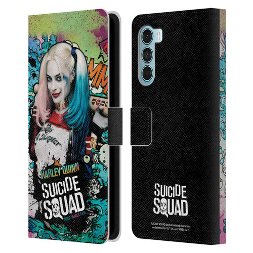 Suicide Squad 2016 Graphics Harley Quinn Poster Leather Book Wallet Case Cover For Motorola Edge S30 / Moto G200 5G
