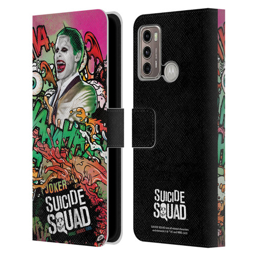 Suicide Squad 2016 Graphics Joker Poster Leather Book Wallet Case Cover For Motorola Moto G60 / Moto G40 Fusion