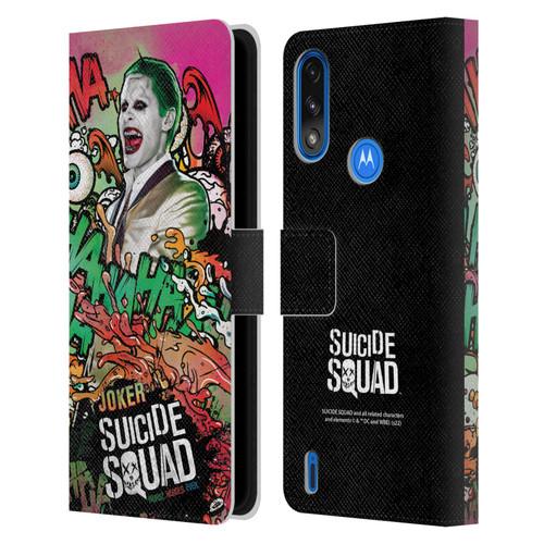 Suicide Squad 2016 Graphics Joker Poster Leather Book Wallet Case Cover For Motorola Moto E7 Power / Moto E7i Power