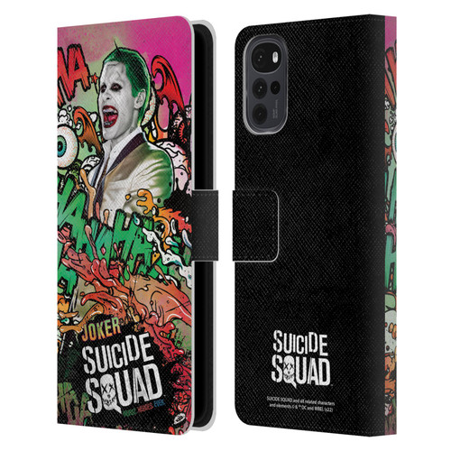 Suicide Squad 2016 Graphics Joker Poster Leather Book Wallet Case Cover For Motorola Moto G22