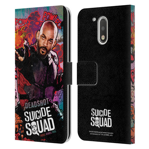 Suicide Squad 2016 Graphics Deadshot Poster Leather Book Wallet Case Cover For Motorola Moto G41