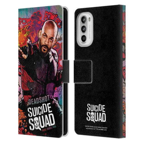 Suicide Squad 2016 Graphics Deadshot Poster Leather Book Wallet Case Cover For Motorola Moto G52