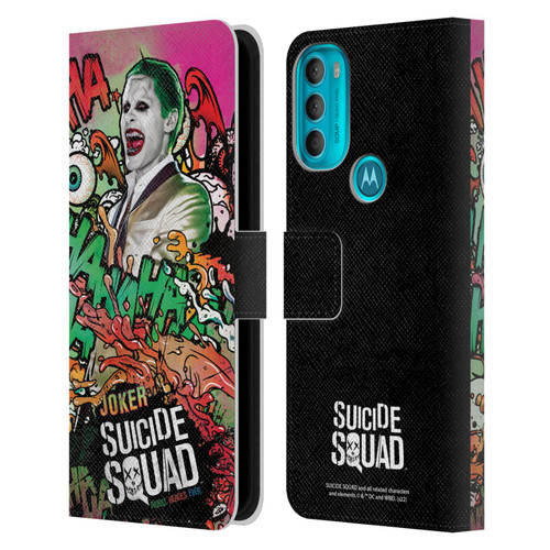 Suicide Squad 2016 Graphics Joker Poster Leather Book Wallet Case Cover For Motorola Moto G71 5G
