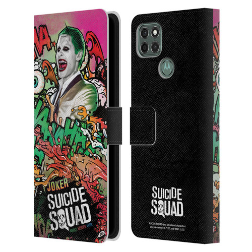 Suicide Squad 2016 Graphics Joker Poster Leather Book Wallet Case Cover For Motorola Moto G9 Power