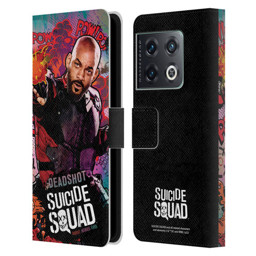 Suicide Squad 2016 Graphics Deadshot Poster Leather Book Wallet Case Cover For OnePlus 10 Pro
