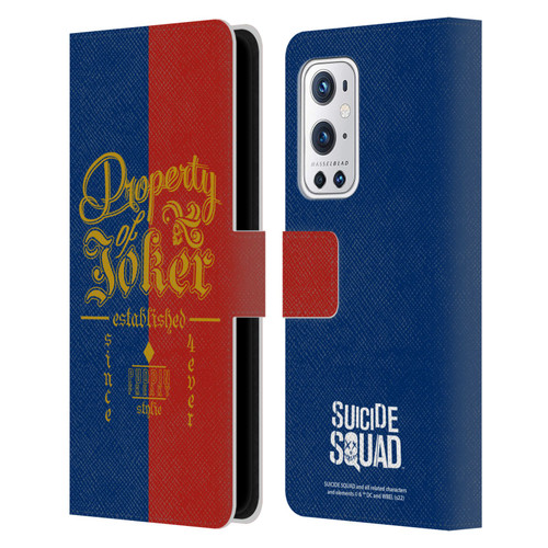 Suicide Squad 2016 Graphics Property Of Joker Leather Book Wallet Case Cover For OnePlus 9 Pro