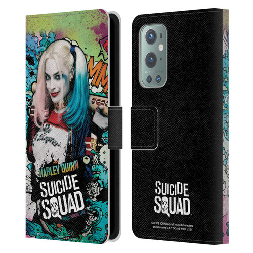 Suicide Squad 2016 Graphics Harley Quinn Poster Leather Book Wallet Case Cover For OnePlus 9