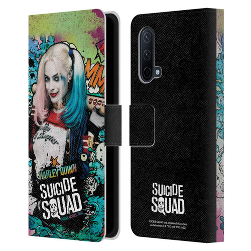 Suicide Squad 2016 Graphics Harley Quinn Poster Leather Book Wallet Case Cover For OnePlus Nord CE 5G