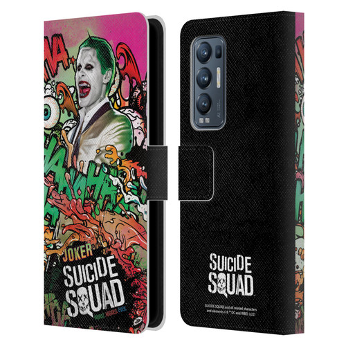 Suicide Squad 2016 Graphics Joker Poster Leather Book Wallet Case Cover For OPPO Find X3 Neo / Reno5 Pro+ 5G