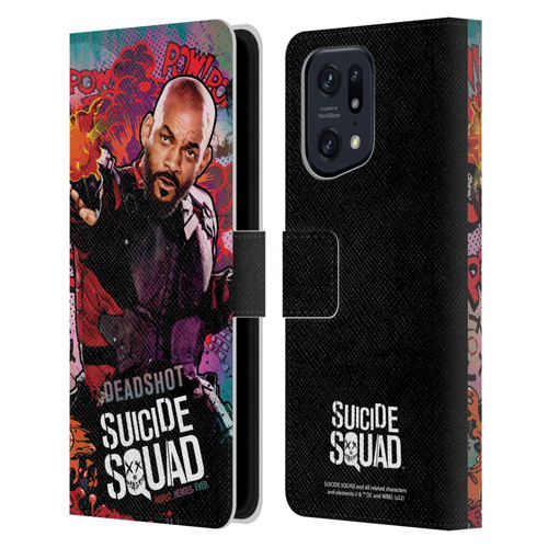 Suicide Squad 2016 Graphics Deadshot Poster Leather Book Wallet Case Cover For OPPO Find X5 Pro