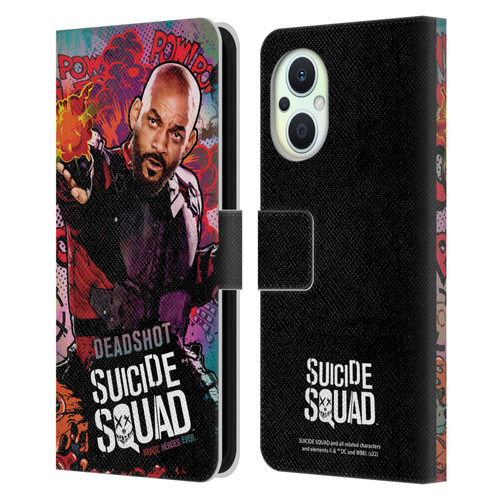 Suicide Squad 2016 Graphics Deadshot Poster Leather Book Wallet Case Cover For OPPO Reno8 Lite