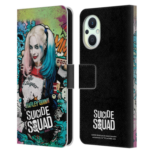 Suicide Squad 2016 Graphics Harley Quinn Poster Leather Book Wallet Case Cover For OPPO Reno8 Lite