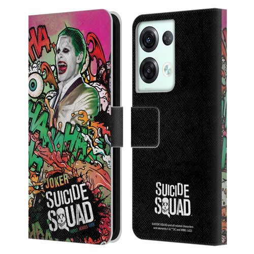 Suicide Squad 2016 Graphics Joker Poster Leather Book Wallet Case Cover For OPPO Reno8 Pro