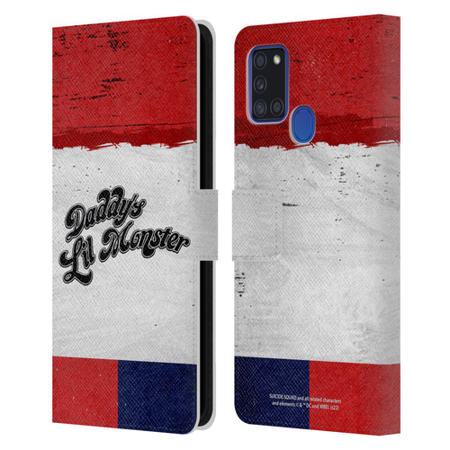 Suicide Squad 2016 Graphics Harley Quinn Costume Leather Book Wallet Case Cover For Samsung Galaxy A21s (2020)