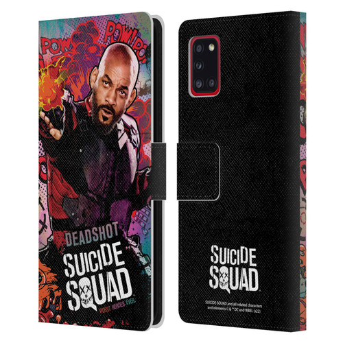 Suicide Squad 2016 Graphics Deadshot Poster Leather Book Wallet Case Cover For Samsung Galaxy A31 (2020)