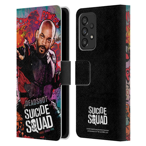 Suicide Squad 2016 Graphics Deadshot Poster Leather Book Wallet Case Cover For Samsung Galaxy A33 5G (2022)