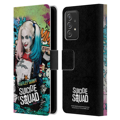 Suicide Squad 2016 Graphics Harley Quinn Poster Leather Book Wallet Case Cover For Samsung Galaxy A52 / A52s / 5G (2021)