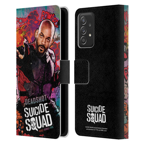 Suicide Squad 2016 Graphics Deadshot Poster Leather Book Wallet Case Cover For Samsung Galaxy A52 / A52s / 5G (2021)