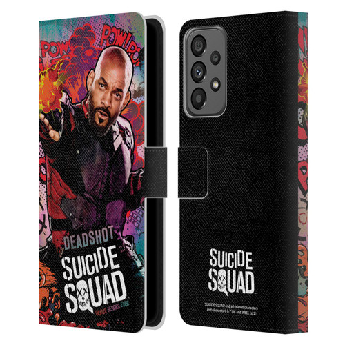 Suicide Squad 2016 Graphics Deadshot Poster Leather Book Wallet Case Cover For Samsung Galaxy A73 5G (2022)