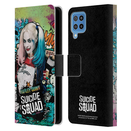 Suicide Squad 2016 Graphics Harley Quinn Poster Leather Book Wallet Case Cover For Samsung Galaxy F22 (2021)