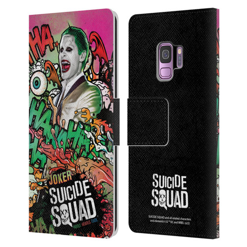 Suicide Squad 2016 Graphics Joker Poster Leather Book Wallet Case Cover For Samsung Galaxy S9