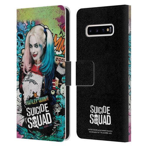 Suicide Squad 2016 Graphics Harley Quinn Poster Leather Book Wallet Case Cover For Samsung Galaxy S10+ / S10 Plus