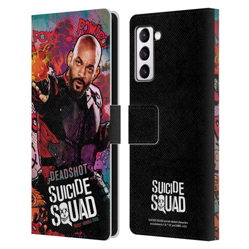 Suicide Squad 2016 Graphics Deadshot Poster Leather Book Wallet Case Cover For Samsung Galaxy S21+ 5G