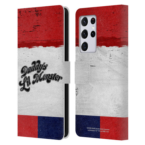 Suicide Squad 2016 Graphics Harley Quinn Costume Leather Book Wallet Case Cover For Samsung Galaxy S21 Ultra 5G