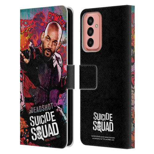 Suicide Squad 2016 Graphics Deadshot Poster Leather Book Wallet Case Cover For Samsung Galaxy M13 (2022)
