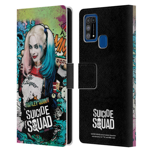 Suicide Squad 2016 Graphics Harley Quinn Poster Leather Book Wallet Case Cover For Samsung Galaxy M31 (2020)