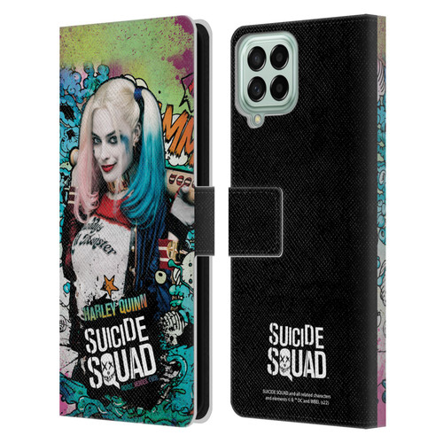 Suicide Squad 2016 Graphics Harley Quinn Poster Leather Book Wallet Case Cover For Samsung Galaxy M33 (2022)