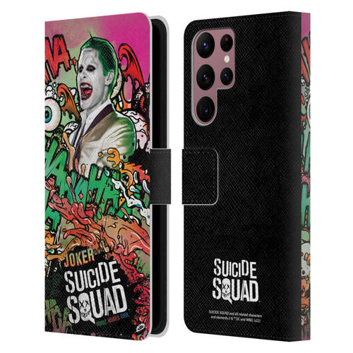 Suicide Squad 2016 Graphics Joker Poster Leather Book Wallet Case Cover For Samsung Galaxy S22 Ultra 5G