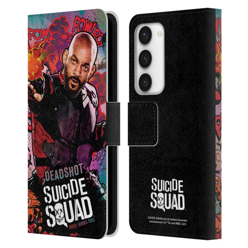 Suicide Squad 2016 Graphics Deadshot Poster Leather Book Wallet Case Cover For Samsung Galaxy S23 5G